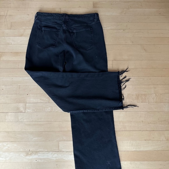 Good American '''Good Ease". wide leg black jeans, 12/31. P1404 - Picture 7 of 8